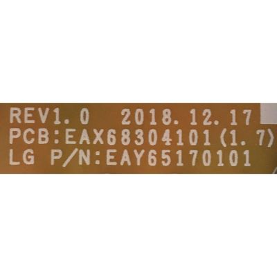 KIT DE TARJETAS PARA TV LG / MAIN EBU66055402 / EAX69083603(1.0) / FUENTE EAY65170101 / EAX68304101(1.7) / PANEL NC430DQG-ABHX1 / MODELO 43UN7300PUF / 43UN7300PUF.BUSFLJM - Imagen 3